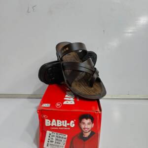 BABU-G-FRIVER- MEN SLIPPER-BROWN<br>5666-(6X9)