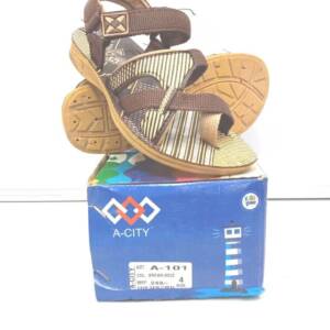 BABU-G-BGN- BOYS SANDAL -BRN.BEEZ- <br> A-101-(4X5)
