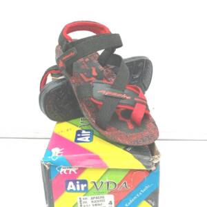 BABU-G-BGN- BOYS SANDAL -BLK.RED<br>APACHE-(4X5)