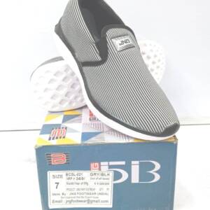 BABU-G-BGN- MAN SHOES-GREY.BLK<br>BCSL-021-(6X9)