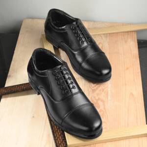 Lee Peeter -Men's Formal Oxford -Black <br> LP-C0144)