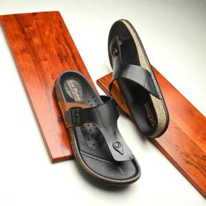 Lee Peeter Men Black Slipper - <br> LP-C0190