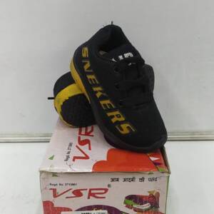 BABU-G-VSR- KIDS SHOES -BLACK- <br>CRETA-4(5X10)