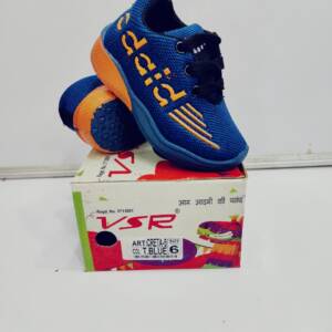 BABU-G-VSR-GIRLS SHOES -T.BLUE- <br>CRETA-05 (5X10)