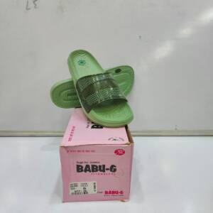 BABU-G-LADIES SLIPPER-PEACH/BLUE-<br>CUSHION-02-(5X8)
