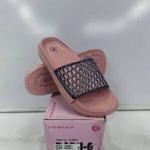 BABU-G-GIRLS SLIPPER-PEACH/BLUE-<br>CUSHION-02-(5X8)