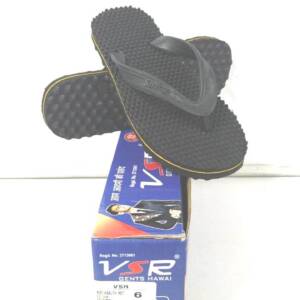 BABU-G-BGN- MAN SLIPPER-BLACK<br>HEALTH-(6X9)