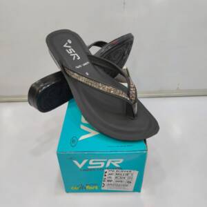 BABU-G-VSR-LADIES SLIPPER-BLACK<br>MILLEI-1-(5X8)