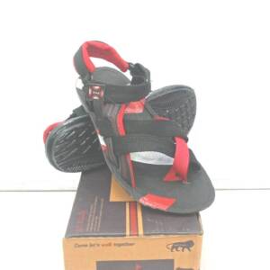 BABU-G-BGN- BOYS SANDAL -BLK.RED <br>OPPO-2-(4X5)