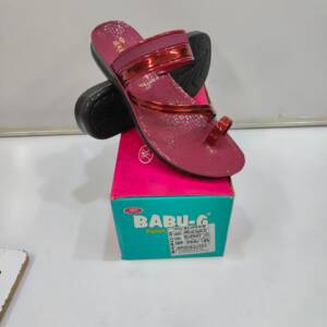 BABU-G-LADIES SLIPPER-CHERRY-<br>PRIYA-25 H-3-(4X7)