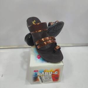 BABU-G-LADIES SLIPPER-COPPER-<br>PRIYA-44 H-3-(4X7)