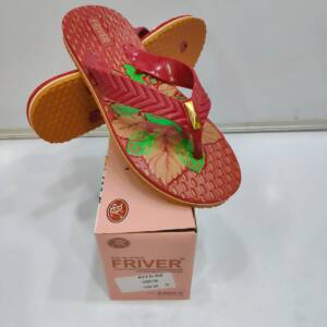 BABU-G-FRIVER-LADIES SLIPPER-CHEERY/TAN-<br>RITA-03-(5X8)