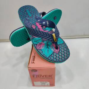 BABU-G-FRIVER-LADIES SLIPPER-N/BLU/GREEN-<br>RITA-03-(5X8)