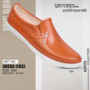 BABU-G- VSR MEN LOAFER TAN- <br> SHERA_FRS (6X9)