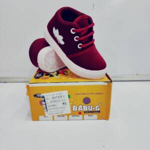 BABU-G-GIRLS SHOES-MEHROON- <br>SUPER-1 (5X10)