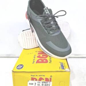 BABU-G-BGN- MAN SPOTS SHOES-D.GRY<br>VIRAT-1-(6X9)