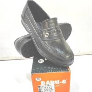 BABU G-MEN PVC SHOES-BLACK<br>2710 FBK-(6X9)