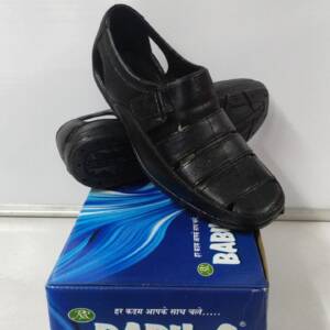 BABU-G-MAN PVC SHOES-BLACK-<br>2929 FB-(6X9)