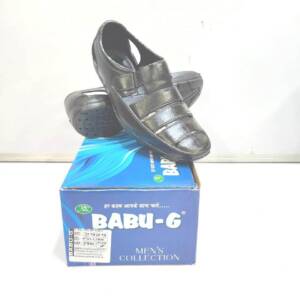 BABU G-MEN PVC SHOES-BLACK<br>2929 FBK-(6X9)