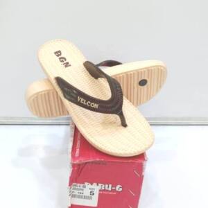 BABU G-VSR-LADIES SLIPPER-BEIGE/COFFEE<br>406-(5X8)