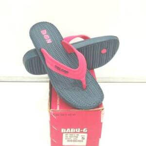 BABU G-VSR-LADIES SLIPPER-NAVY/PINK<br>430-(5X8)