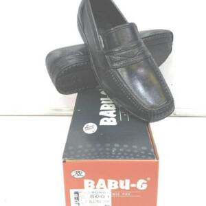 BABU G-MEN PVC SHOES-BLACK<br>8001 FBK-(6X9)