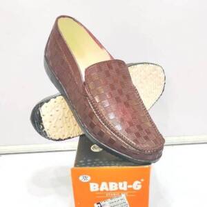 BABU G-MEN PVC SHOES-BROWN<br>904 FRS-(6X9)