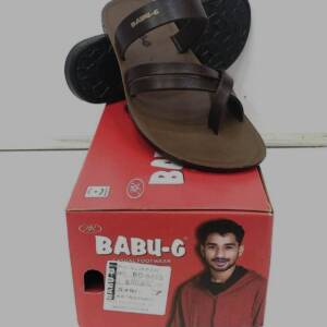 BABU G-MEN SLIPPER-BROWN<br>BG-5453-(6X9)