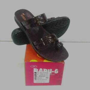 VSR-WOMEN SLIPPER-BROWN-<br>ZARA - 101-(5X8)