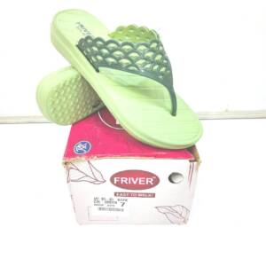 BABU G-VSR-LADIES SLIPPER-GREEN, BLACK, PINK<br>BFL-401-(5X8)