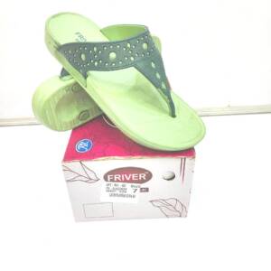BABU G-VSR-LADIES SLIPPER-GREEN, BLACK, PINK<br>BFL-402-(5X8)