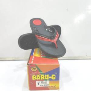 BABU G-VSR-MEN SLIPPER-NAVY/GRY, BLK/RED-<br>BG-120-(6X9)