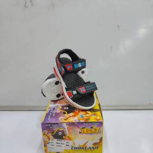 BABU G-BGN-KIDS SANDAL-RED/BLACK-<br>BIRAJ-1-(5X10)