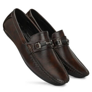 LEE PEETER MEN LOAFERS BROWN-<br>LP-C05