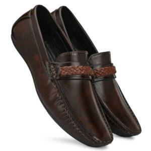 LEE PEETER MEN LOAFERS BROWN-<br>LP-C08