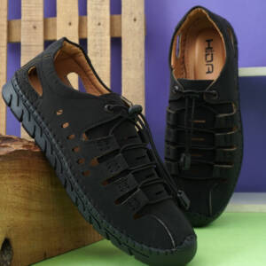 HIDA_Men Roman Sandals_111_Black