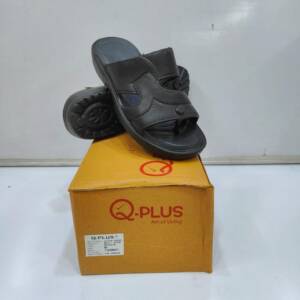 BABU-G-ADITI-MAN SLIPPER-BLACK-<br>FL-319-(6X9)