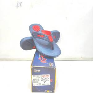 BABU G-VSR-LADIES SLIPPER-N.BLUE/RED<br>FL-115-(5X8)