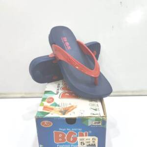 BABU G-VSR-LADIES SLIPPER-BLACK/RED, BLUE/RED<br>FL-63-(5X8)