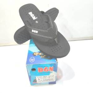 BABU G-VSR-MEN SLIPPER-BLACK, BLACK/BLUE-<br>FLIPFLOP-(6X9)