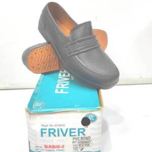 BABU G-MEN PVC SHOES-BLK/TAN<br>HIMMAT-(6X9)