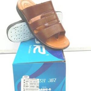 BABU G-MEN SLIPPER-BRN/TAN<br>JIO-1 DLX-(6X9)