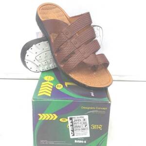 BABU G-MEN SLIPPER-BRN/TAN<br>JIO-3-(6X9)