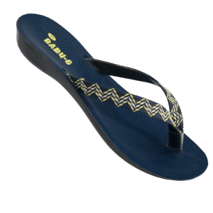 BABU G-LADIES SLIPPER-BLUE,BLACK,CHERRY-<br>KHUSHI-(4X7)