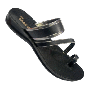 BABU G-LADIES SLIPPER-BLACK-<br>PRIYA-6-(4X7)