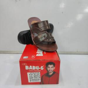 BABU-G-MAN SLIPPER-BROWN-<br>SL-1907-(6X9)
