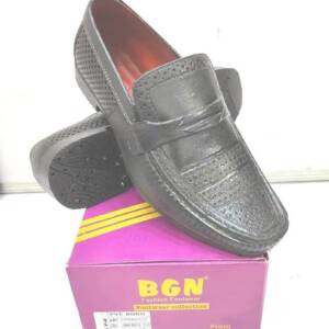 BABU G-MEN PVC SHOES-BLK/RED<br>SURYAVANSHI DLX-(6X9)