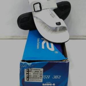 BABU G-VSR-MEN SLIPPER-WHITE-<br>JIO - 04-(6X9)