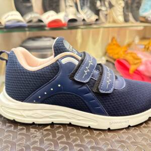 CAMPUS- LADIES SHOES-NAVY BLUE/PEACH-<br>CPS-008