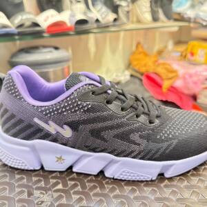 CAMPUS- LADIES SHOES-BLK/PURPLE-<br>CPS-006